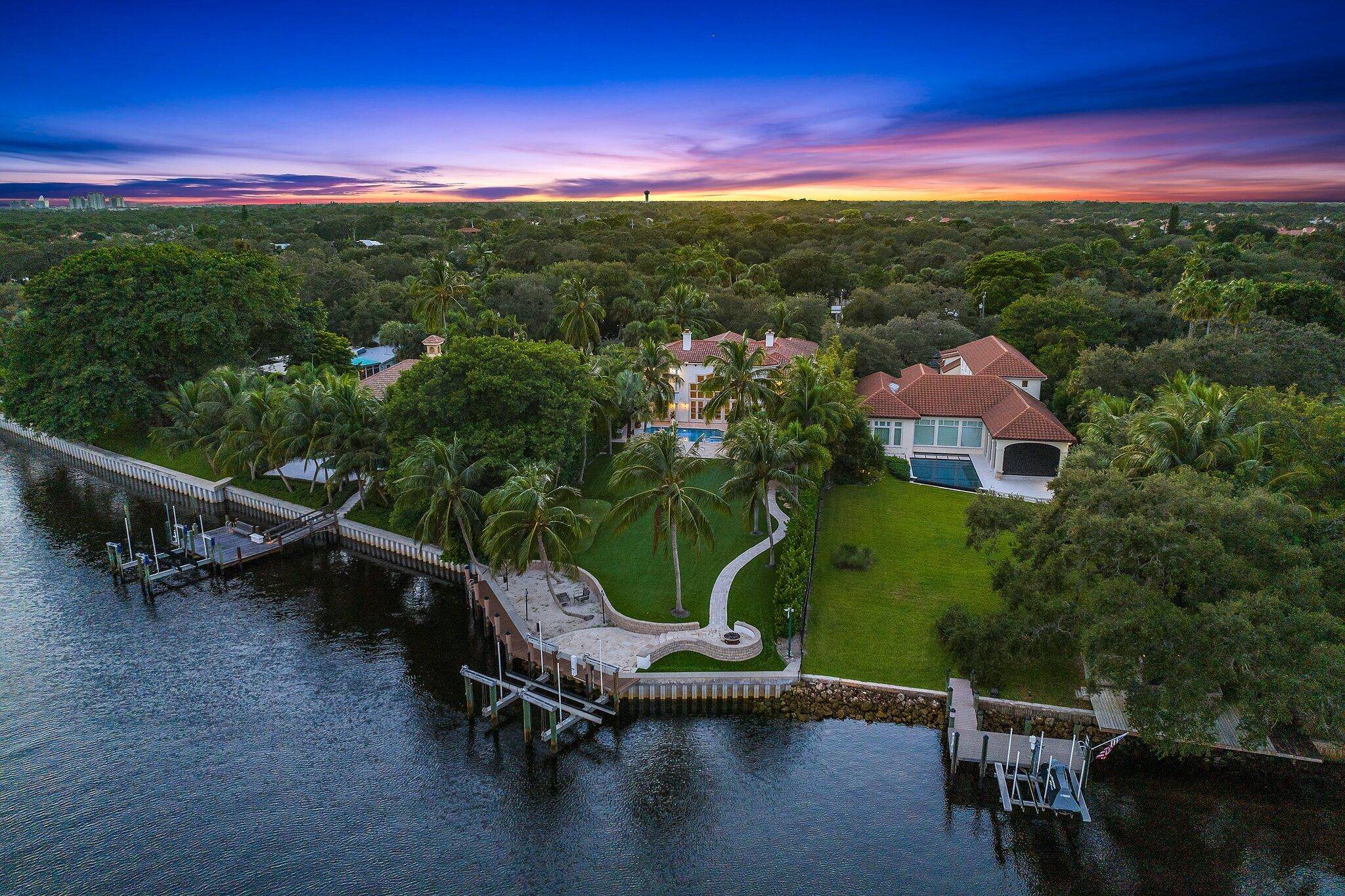 Direct Intracoastal property located in no wake zone with no fixed bridges in Palm Beach Gardens, East of Prosperity Farms Road, just South of Donald Ross Road.