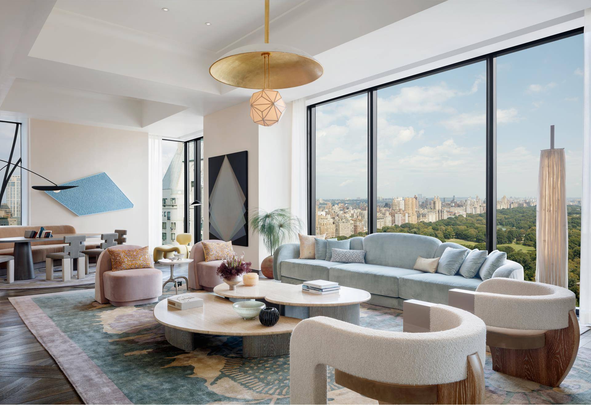 This gracefully proportioned, full floor 4, 492 square foot Tower Residence with three bedrooms and three and a half bathrooms is designed for elegant living on a grand scale.