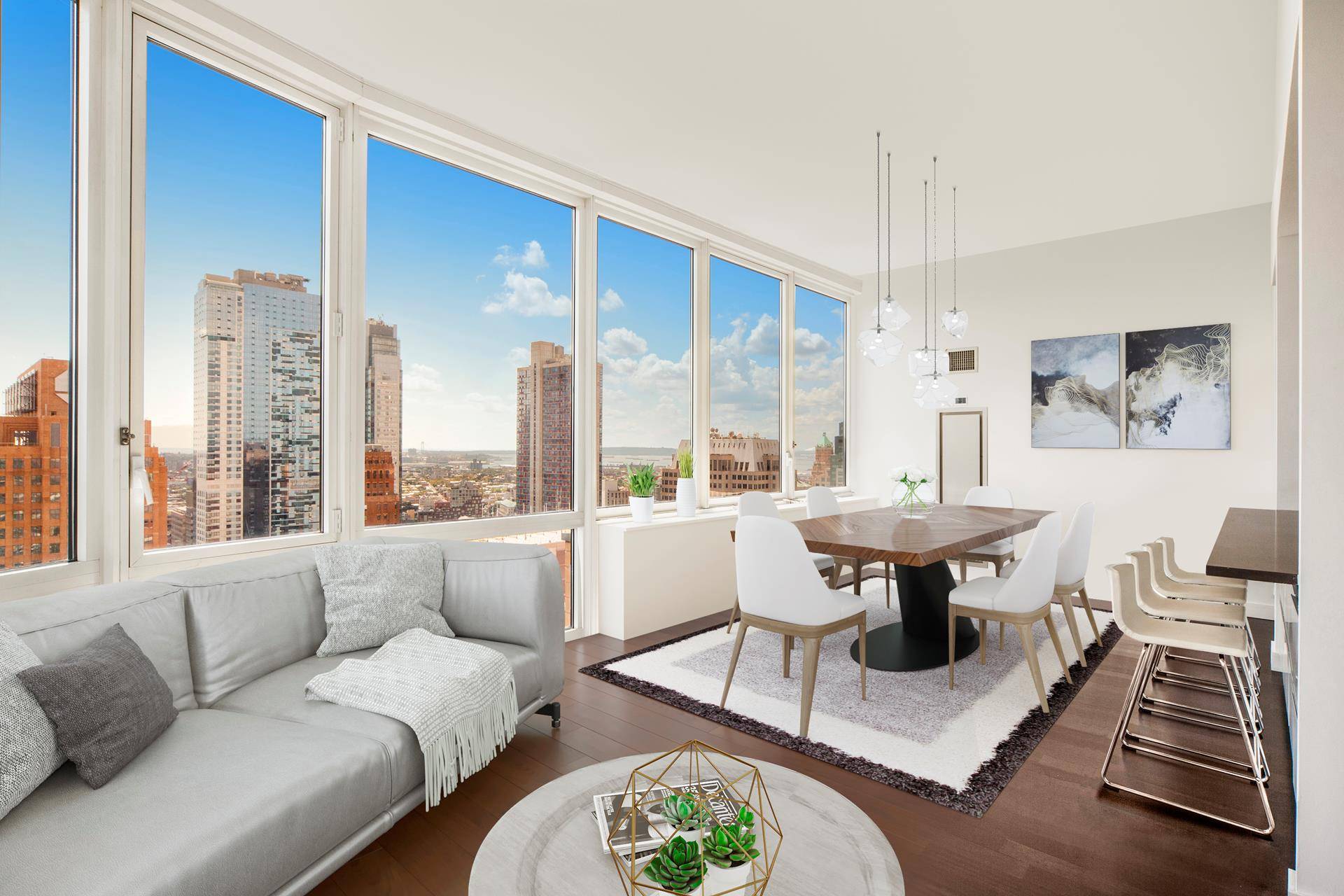 STORAGE UNIT INCLUDED ! Welcome home to your 39th floor massive, corner two bedroom two bathroom modern oasis at the highly sought after Oro condominium.