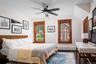 Queen/king sized bedroom with 2 closets.