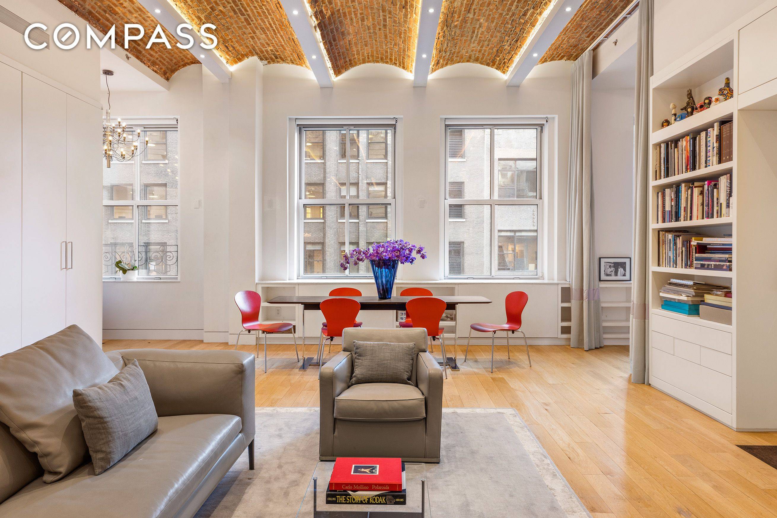 This elegant 3, 163 sq ft Tribeca loft offers a 3 bedroom, 3.