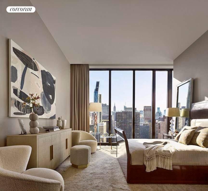 IMMEDIATE OCCUPANCYTower Residence 44 at 111 West 57th Street is a grand 4, 492 square foot full floor residence.
