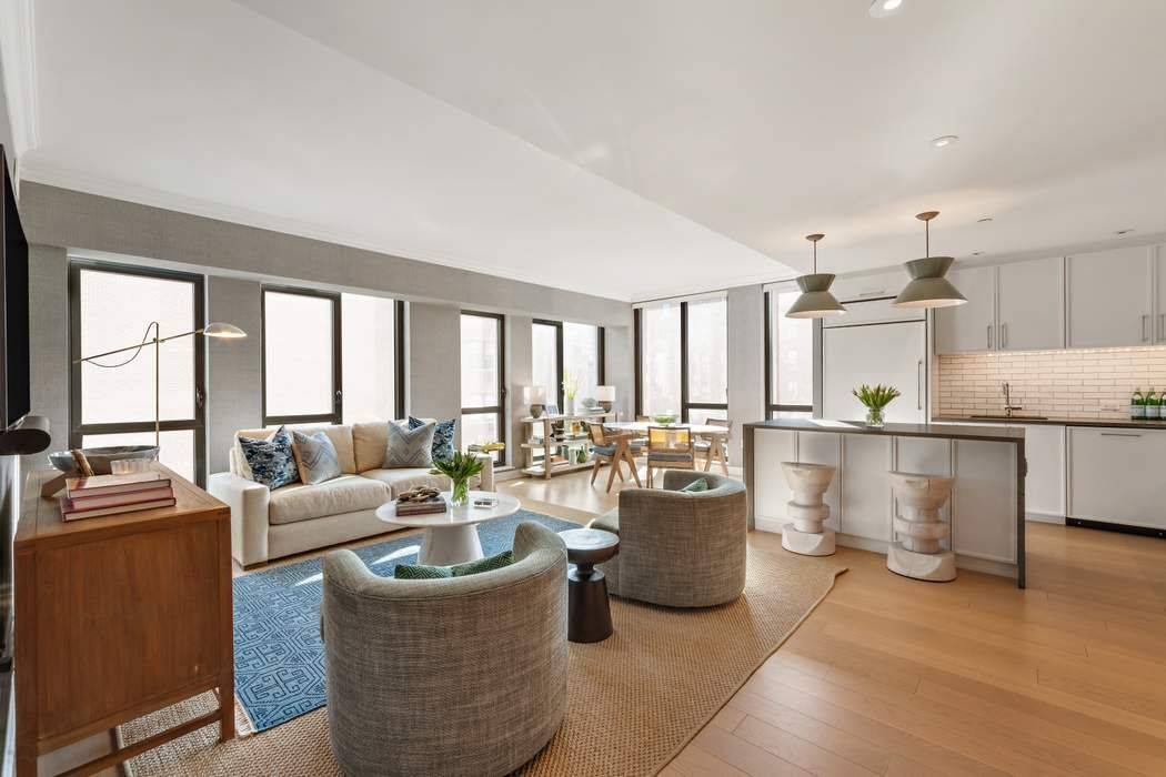 Apartment 15E at 160 East 22nd Street is a thoughtfully laid out 3 bedroom home in the heart of Gramercy Park.