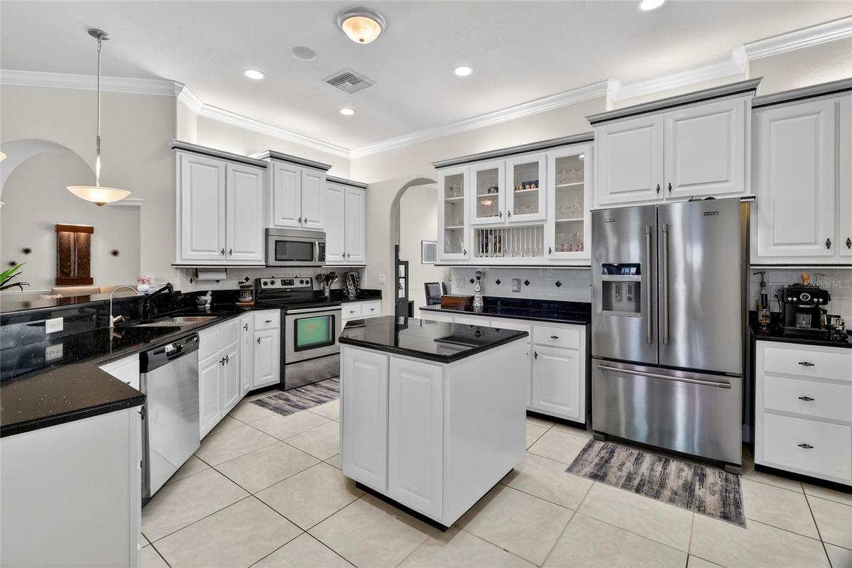 Modern Kitchen with large island and ample counter space