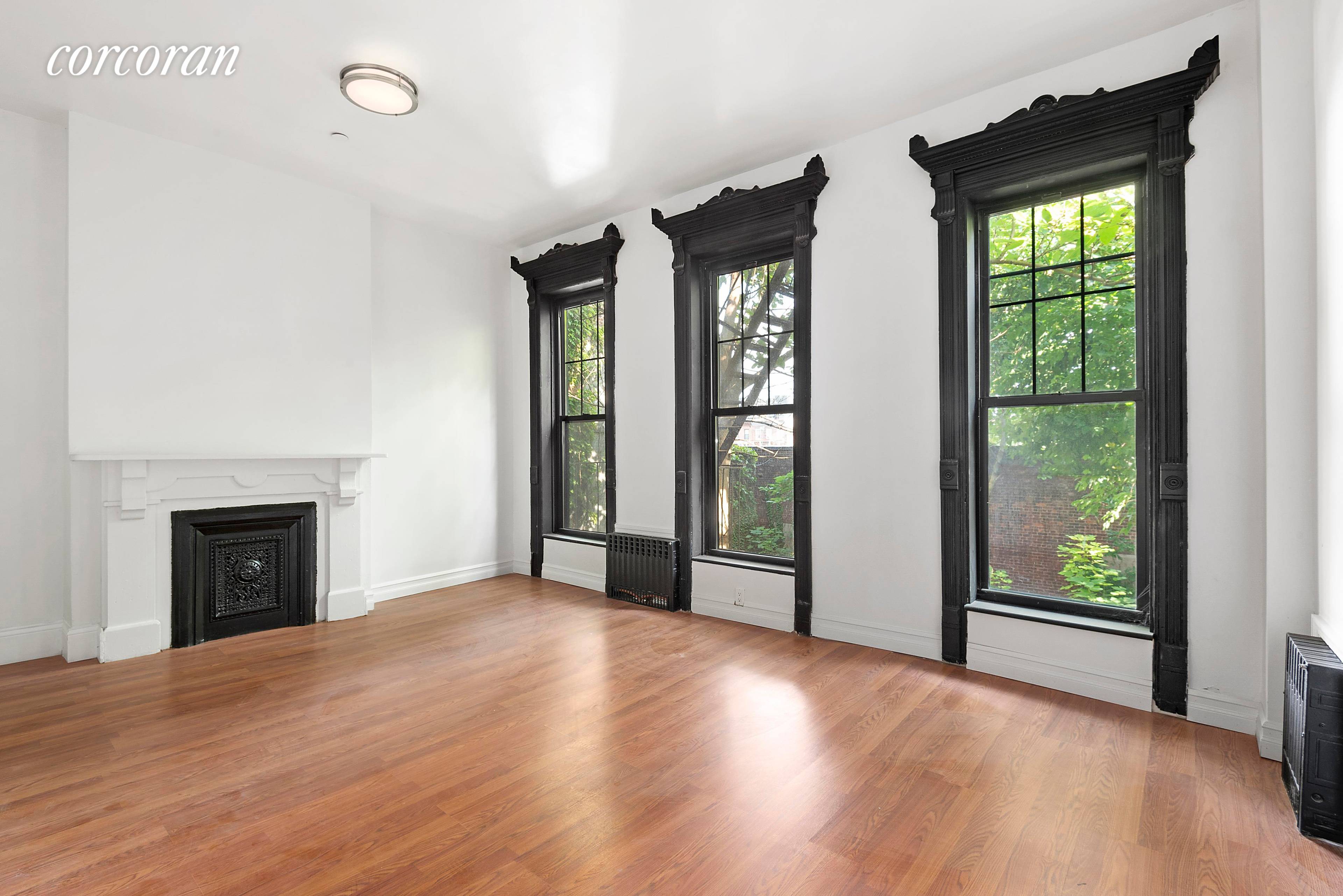 Welcome to 1581 Pacific Street, a stately VACANT 4 story, 4 unit brick beauty chock full of original detail and located on a tree lined street in Crown Heights.