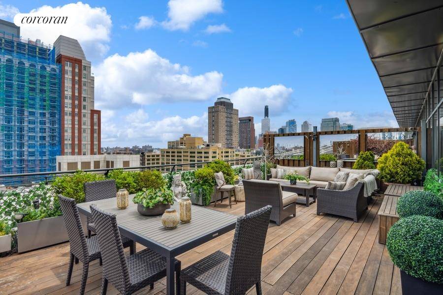 Prepare to be wowed by this rare, luxurious, xxx mint, move in ready, Penthouse apartment with one bedroom, two bathrooms, home office, open kitchen, laundry room, and enormous landscaped outdoor ...