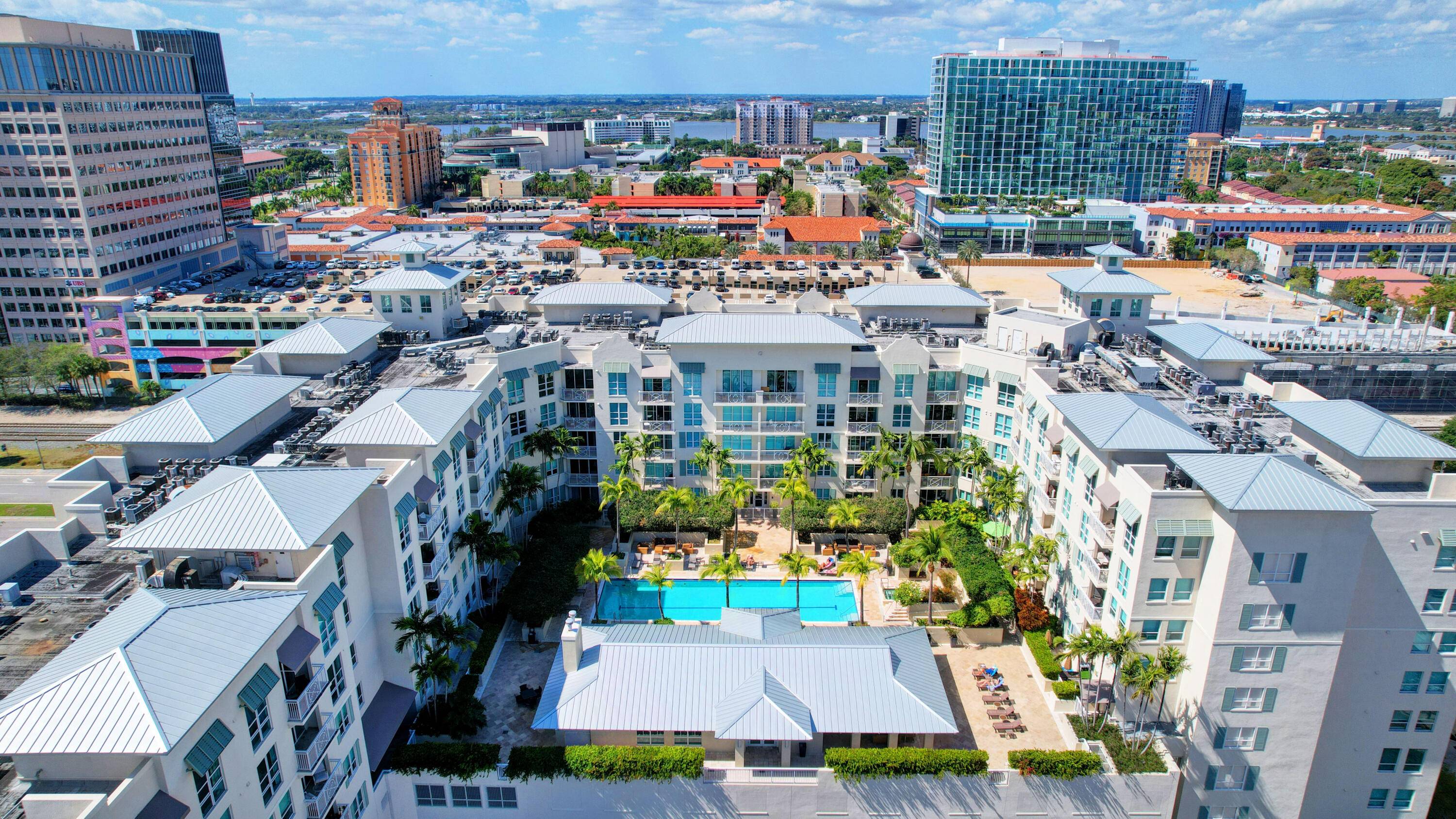 Rarely available 2 BR 2 BA at City Palms with a very large private lanai with walkout access to the tropical pool and amenity deck on the 6th floor.