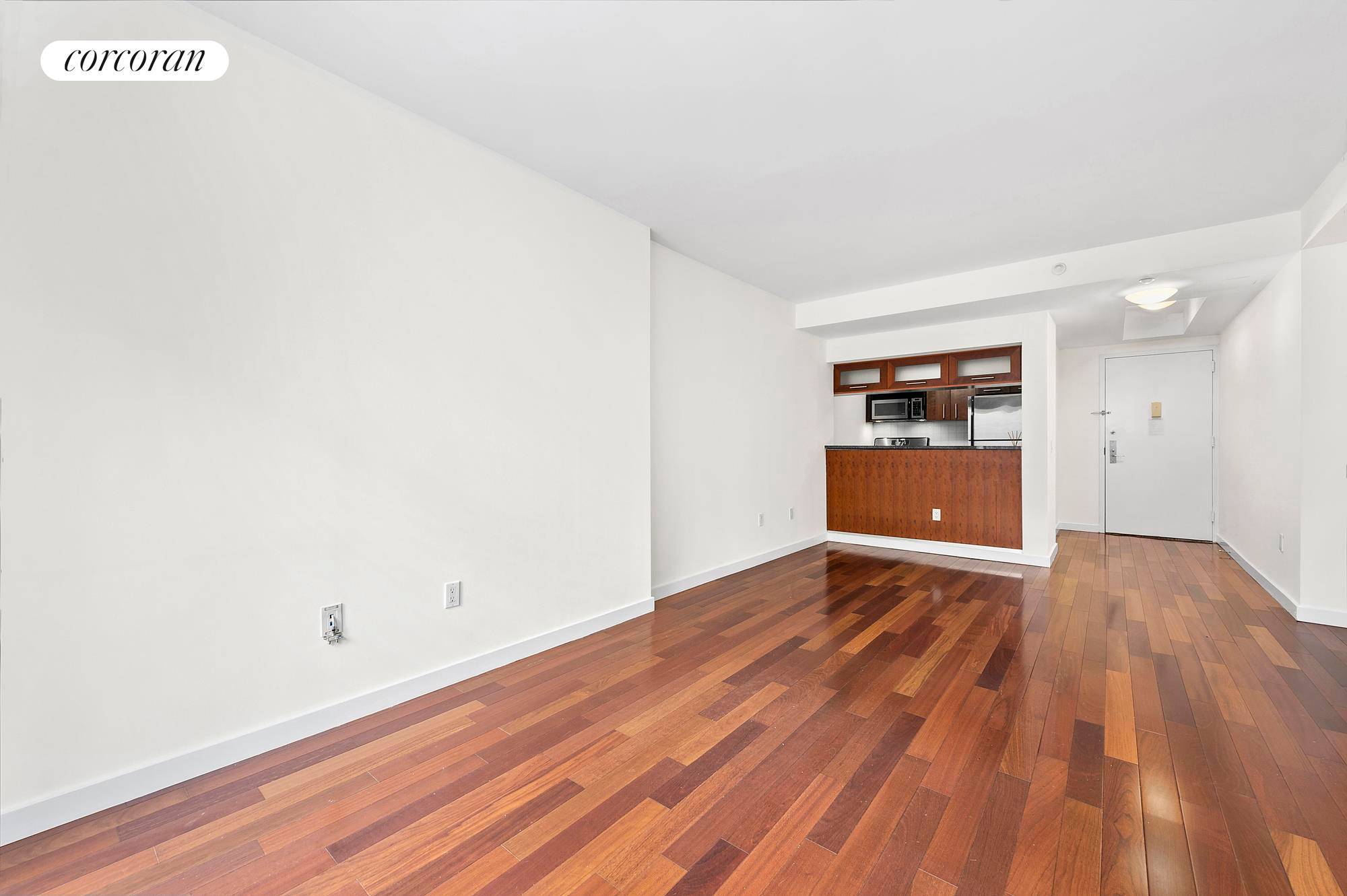 Welcome home to this spacious and pin drop quiet 1 bedroom at the ideally located Crossing 23rd, condominium.