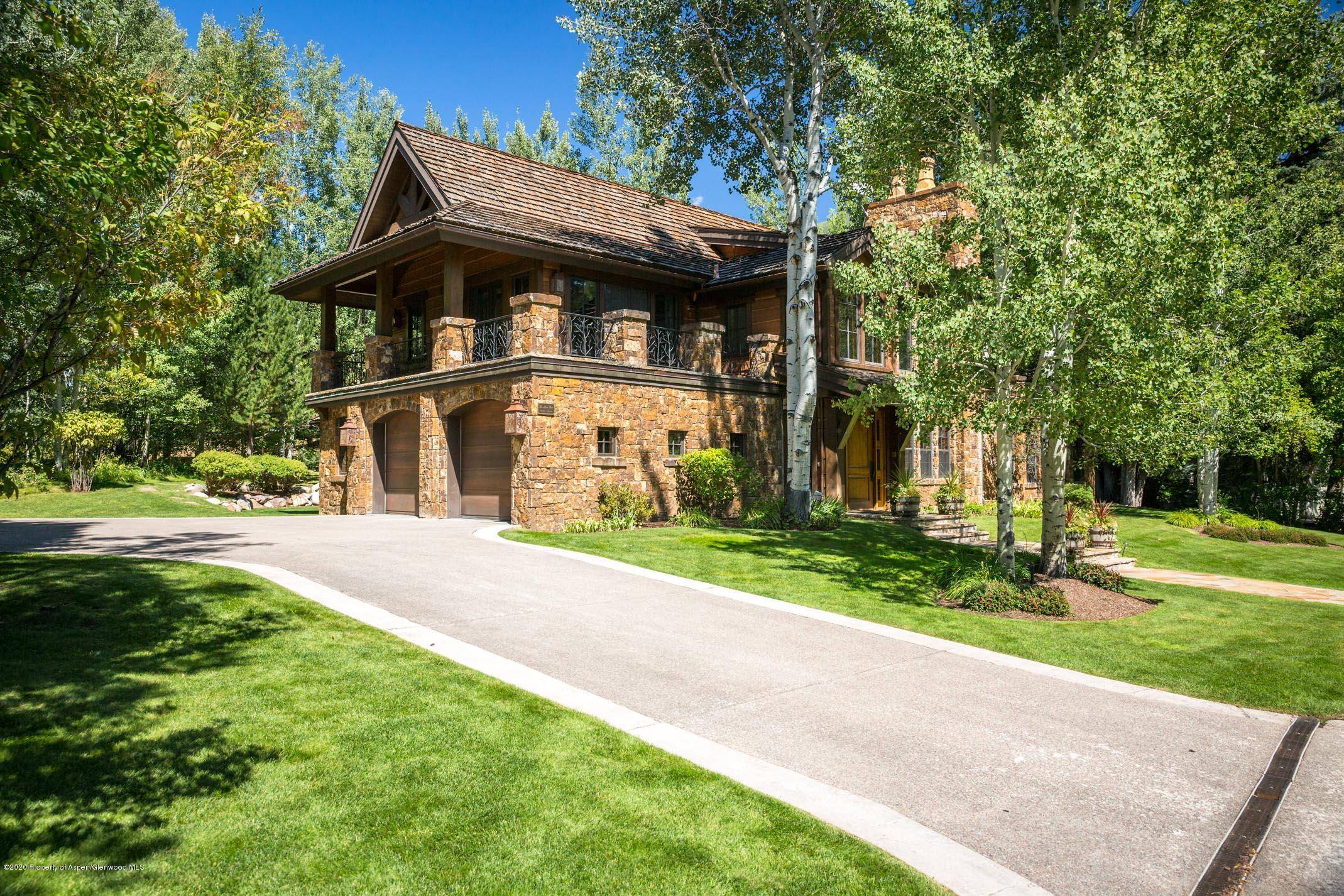 This stunning 5, 500 square foot, 5 bedroom home sits on a prime lot on the most prestigious street in Aspen's West End.