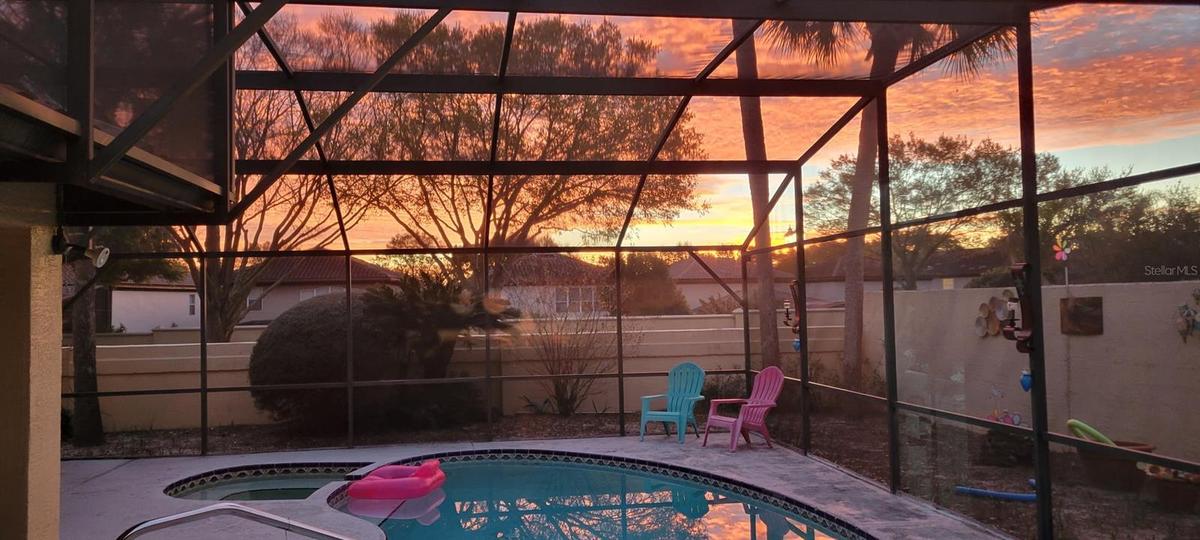 Sunrise from primary bedroom