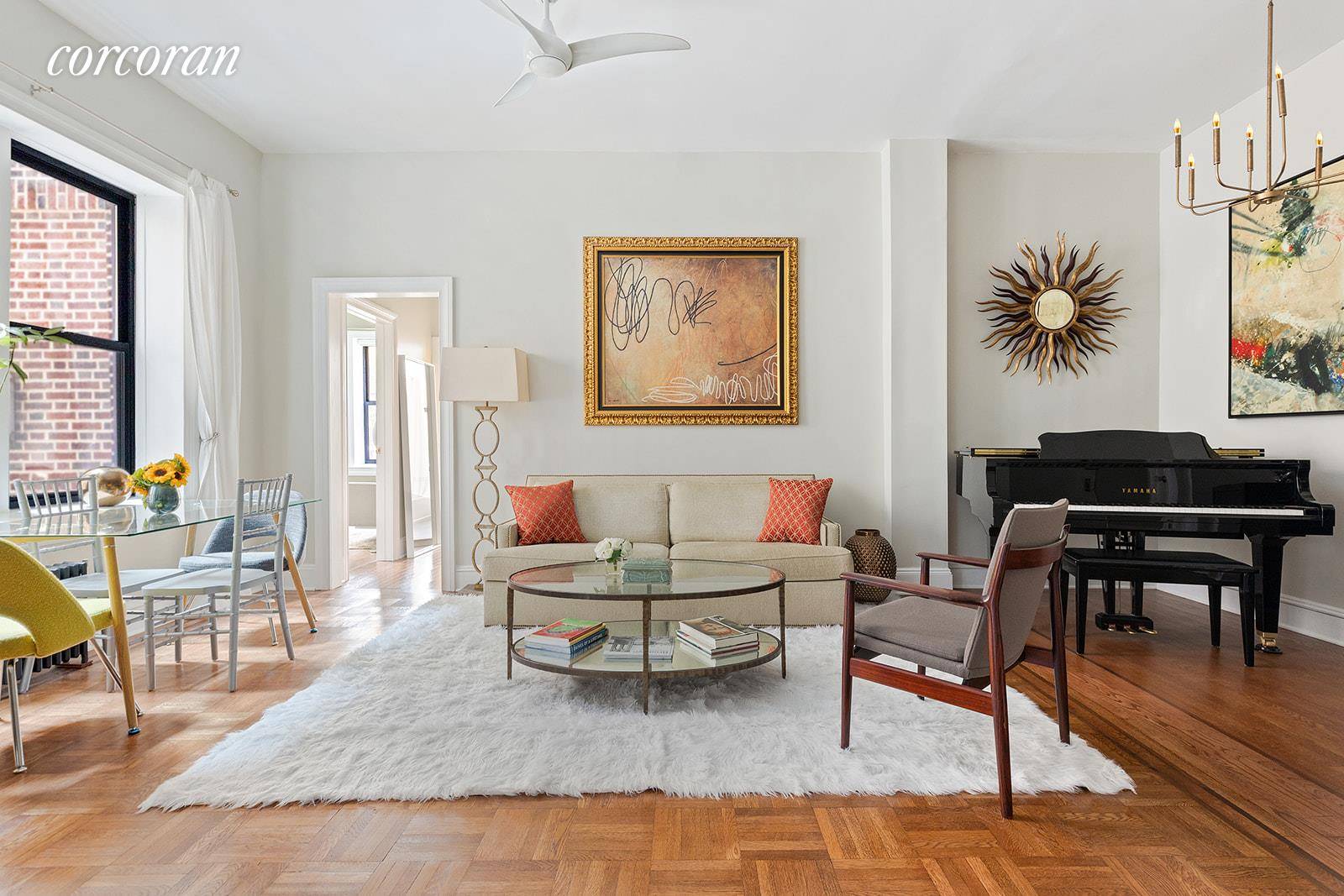 LOFTY PREWAR CONDO ! This light and lovely home was masterfully renovated to create an open, airy, thoroughly modern space, while still preserving its prewar charm.