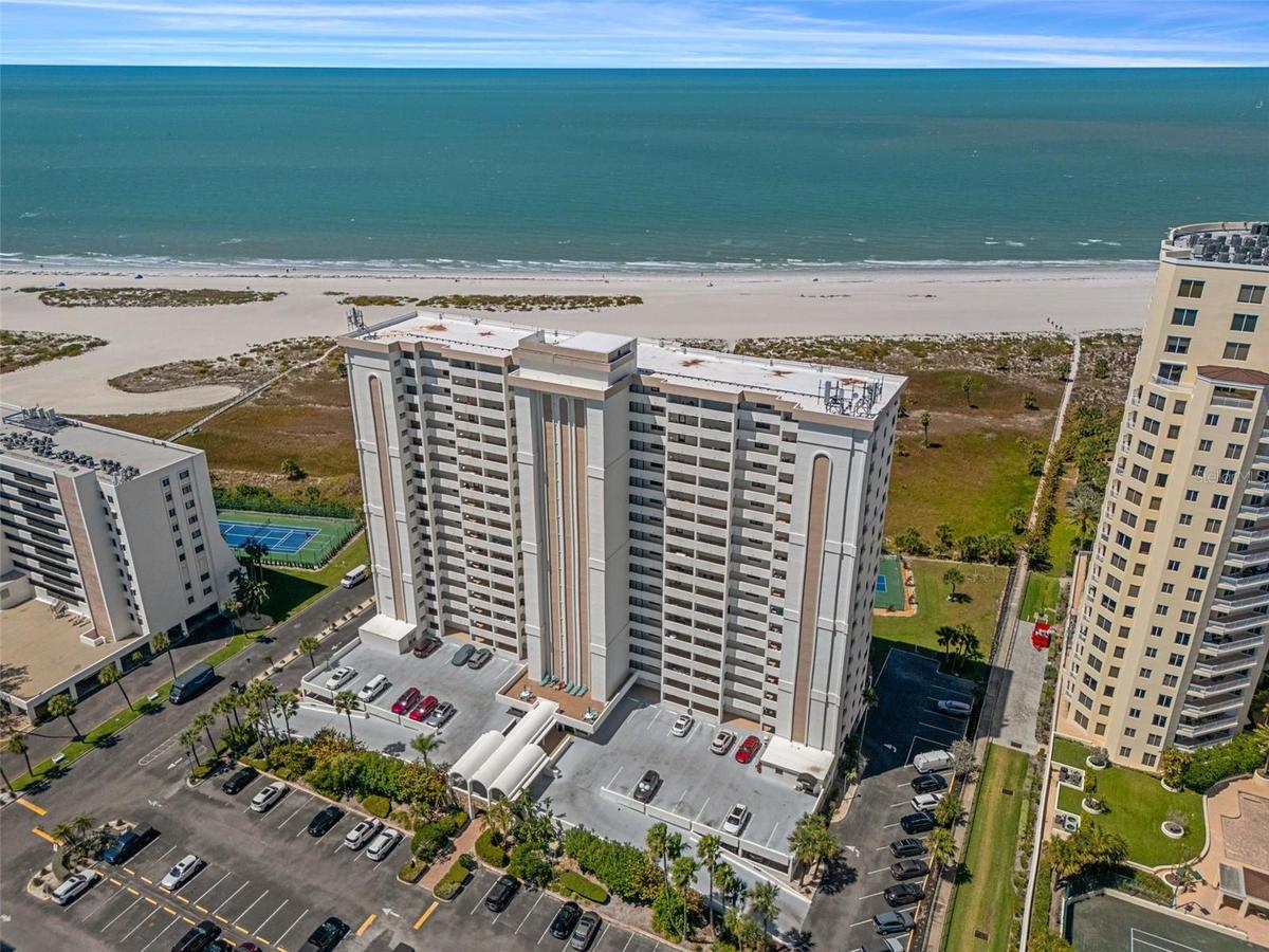 Welcome to Landmark Tower One! Beautiful beachfront residences! Front of building faces East.