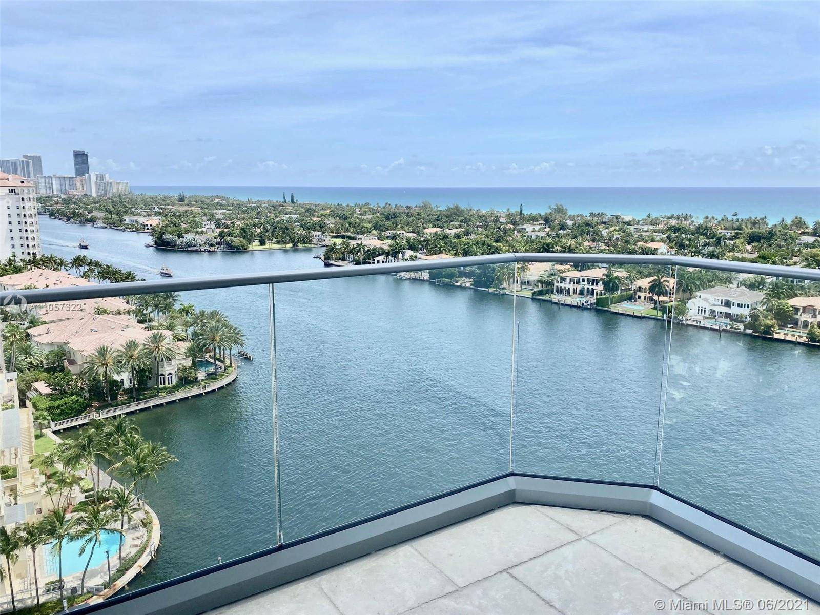 Panoramic views to Ocean and Intracoastal from this 18th Floor Large 2 Bedrooms 2 Bathrooms 1901 sq.