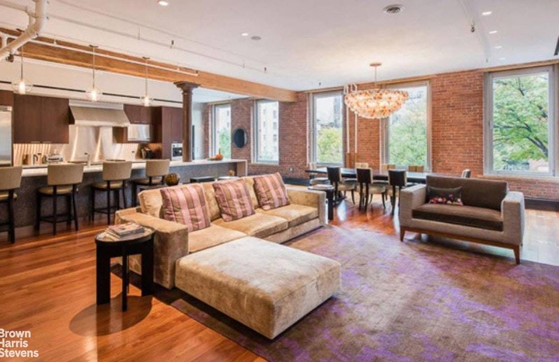 Nestled on a picturesque residential block in SoHo this exquisitely designed rental features 3, 500 sq ft 3BR 2.