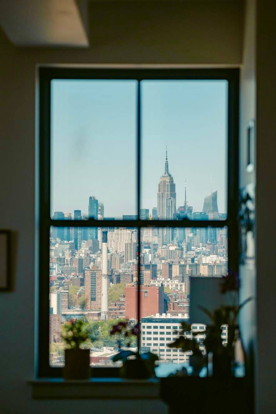ENDLESS VIEWS Seventeen oversized windows provide 270A of spectacular views ; including the Verrazano Bridge, Lady Liberty and the Empire State Building, from this sun filled, luxurious apartment.