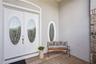 Inviting entryway with French doors