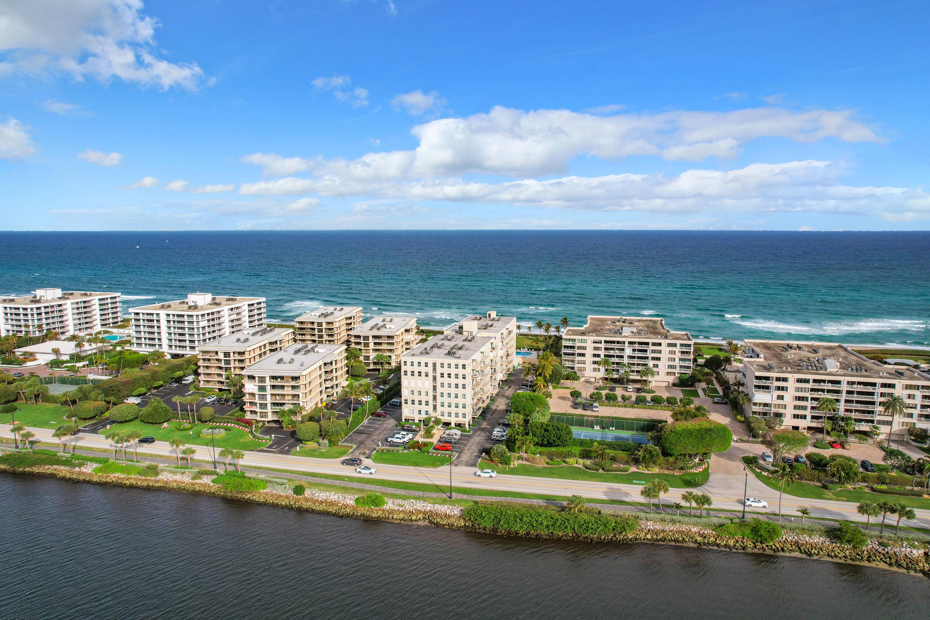 Experience the allure of coastal living with this impeccably renovated and generously sized 2 bedroom, 2 bathroom condo boasting breathtaking views of both the ocean and the Intracoastal.