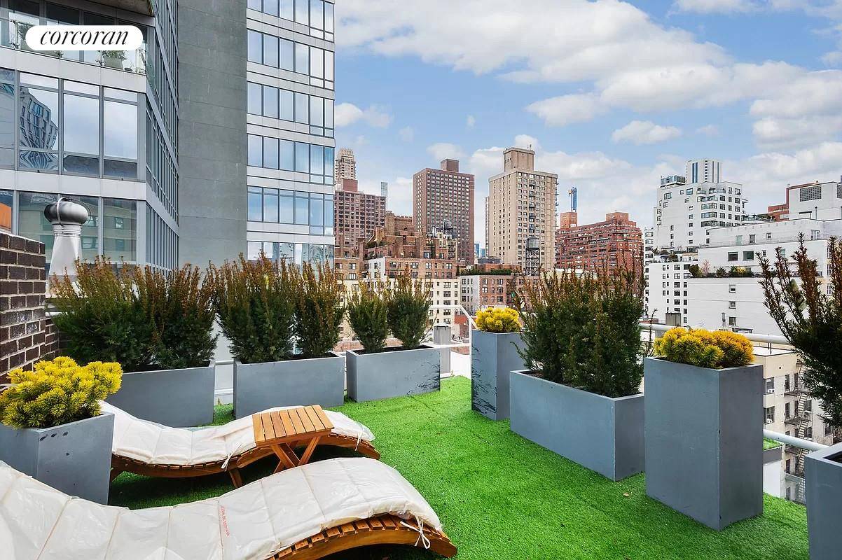 Terrace lovers dream ! Enjoy breathtaking city views with three exposures from either one of expansive private terraces which together total approximately 2500 sf of outdoor space.