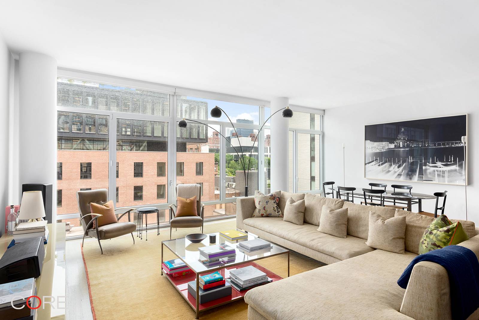 Welcome home to 6B, this bright and elegant three bedroom, three bathroom home boasts 10 foot ceilings and breathtaking views of the High Line in the desired 520 West Chelsea.