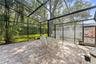 newly installed pool cage (no seem screen)