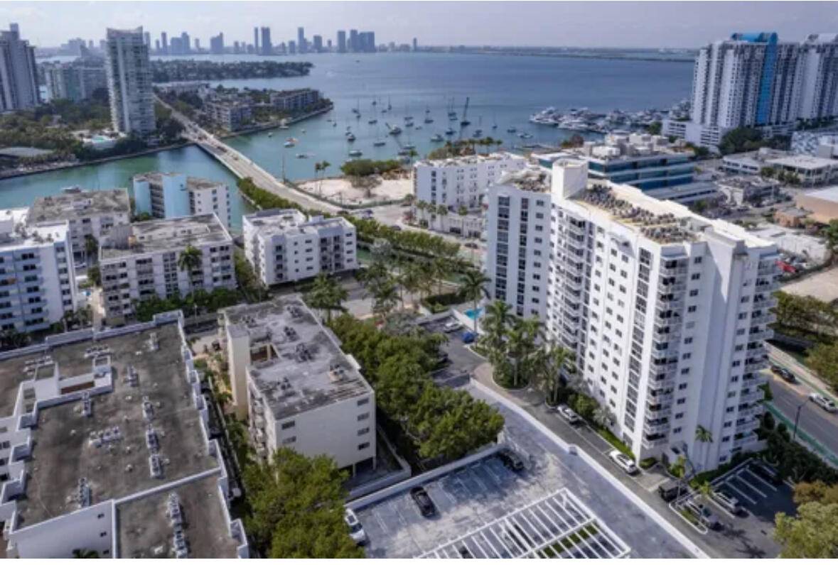 In the heart of South Beach, is a 2 bedroom and 2 bath first floor unit.
