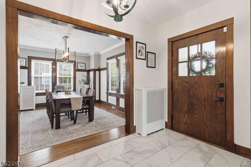 Foyer dining room view