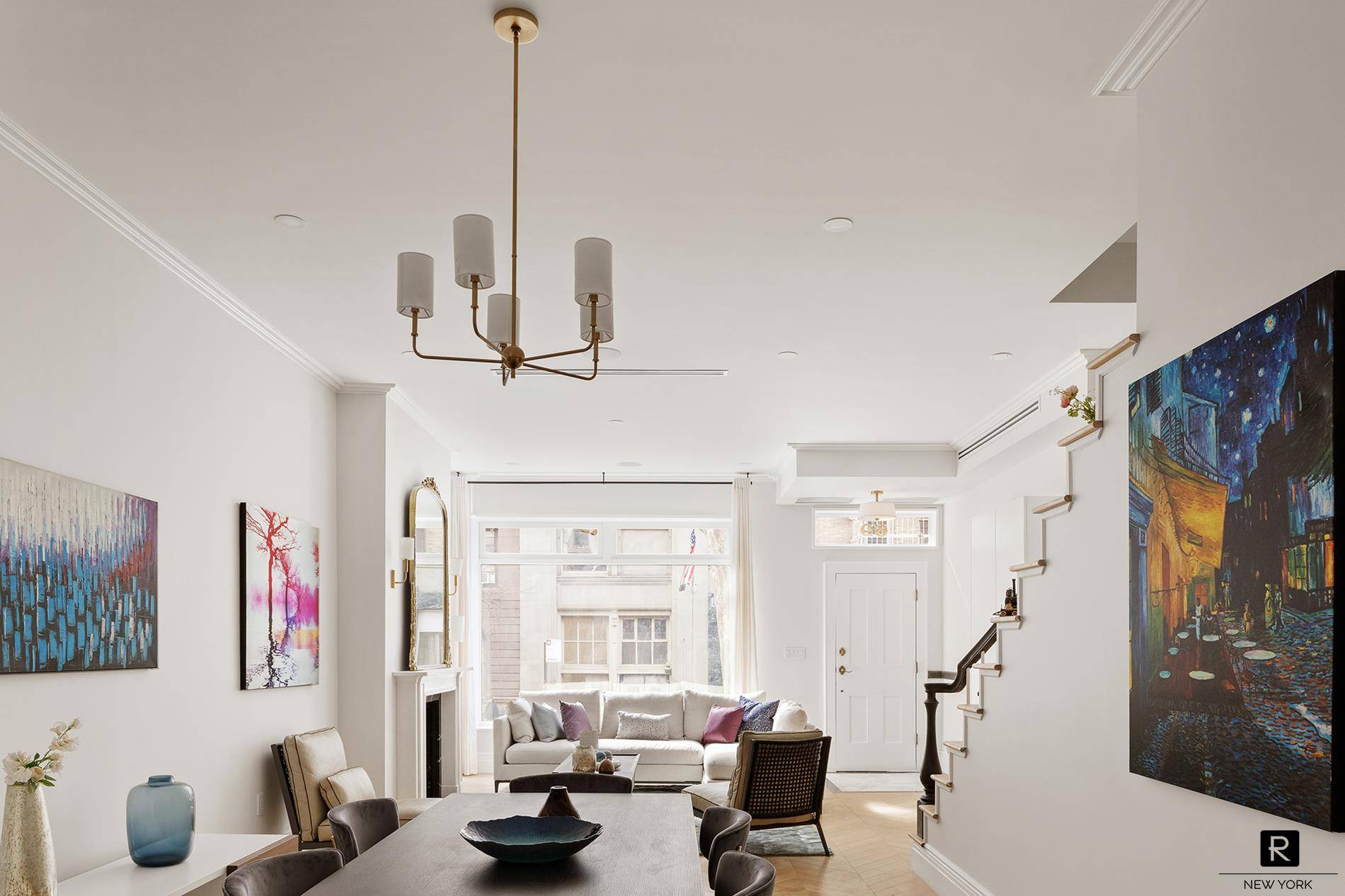 Meticulously redeveloped 1832 House on West 10th Street in Greenwich Village.