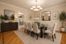 dining room staged