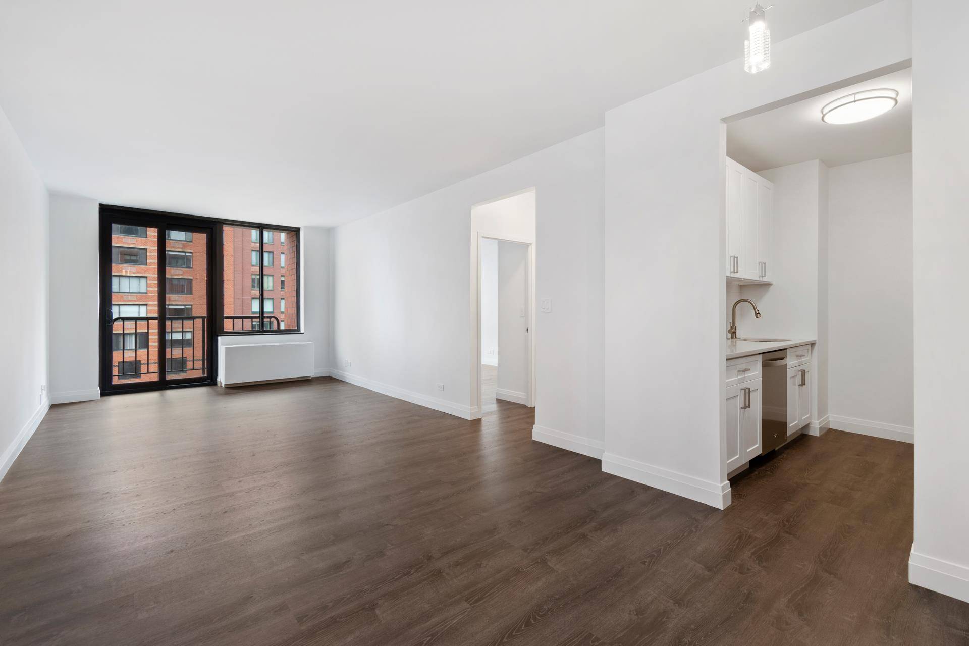 Brand new gut renovated 2 bedroom, 2 bathroom with direct Hudson River views in a full service luxury condominium.
