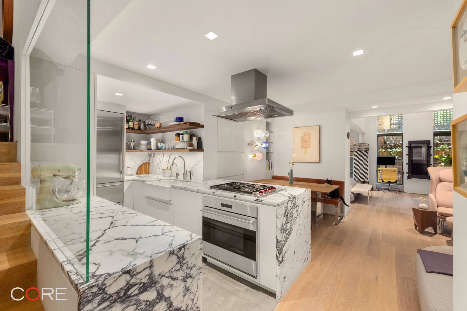 In the heart of Greenwich Village is this rare opportunity for buyers seeking a flawlessly renovated ground floor duplex with private outdoor space and peaceful solitude, within a boutique work ...