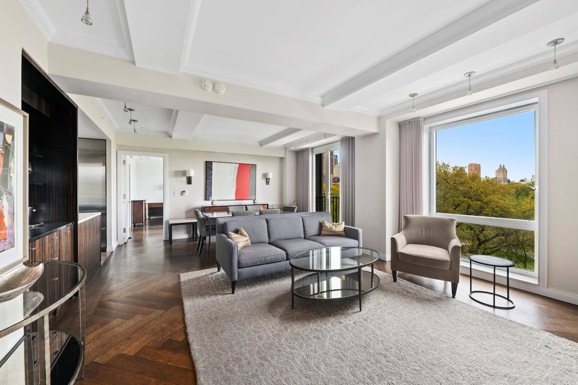 With spectacular views of Central Park, this 2 bedroom, 2.