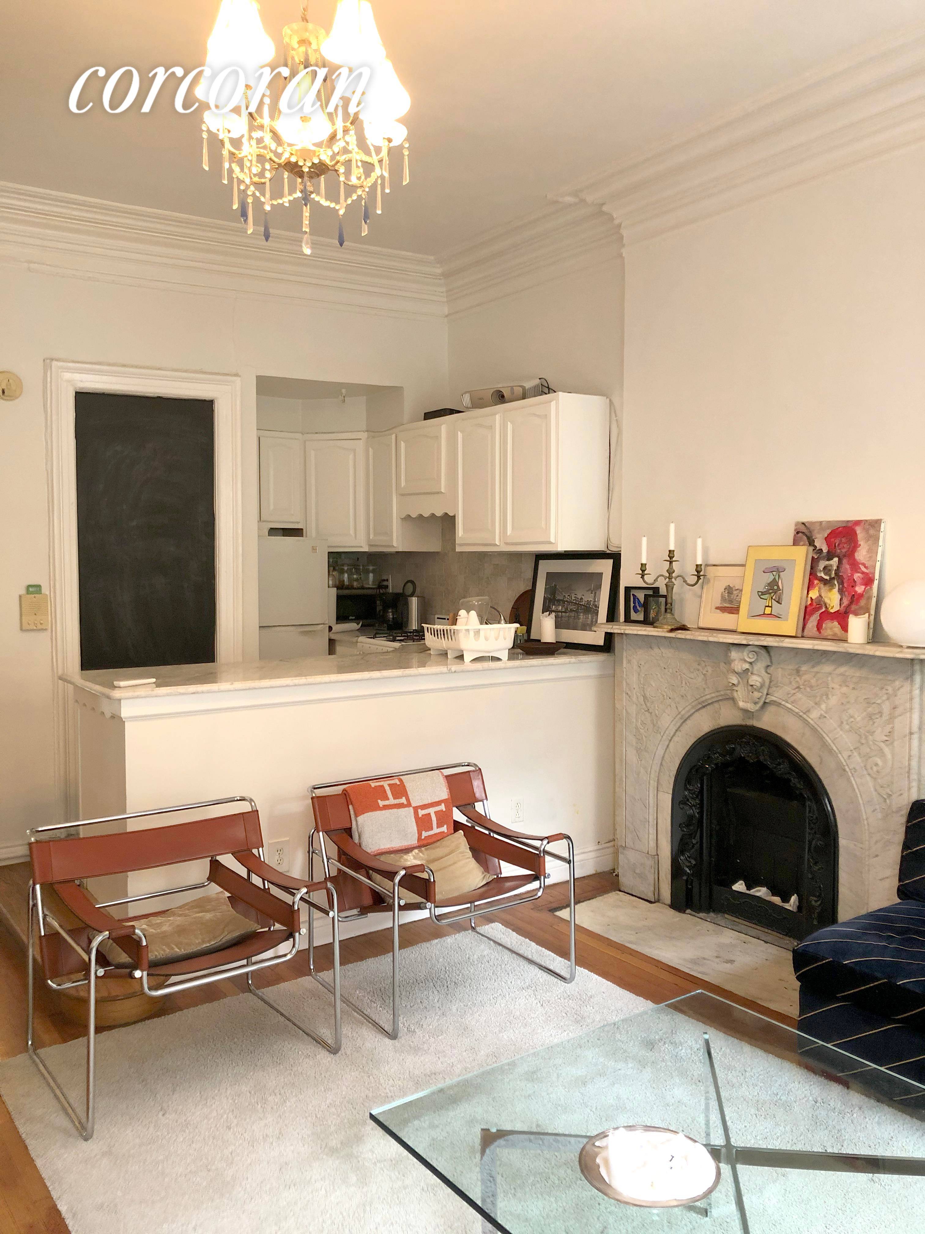 138 Joralemon Street 3 F Beautiful 1 BR with large windows, high ceilings, and gorgeous deco fireplace.