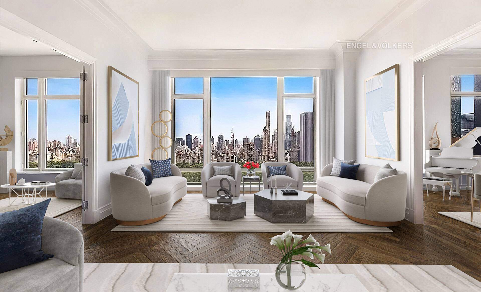 Central Park Trophy Apartment for Classic Manhattan living and entertaining Breathtaking Central Park views from this approx 2, 761 square feet in this luxury, classic pre war style condo.