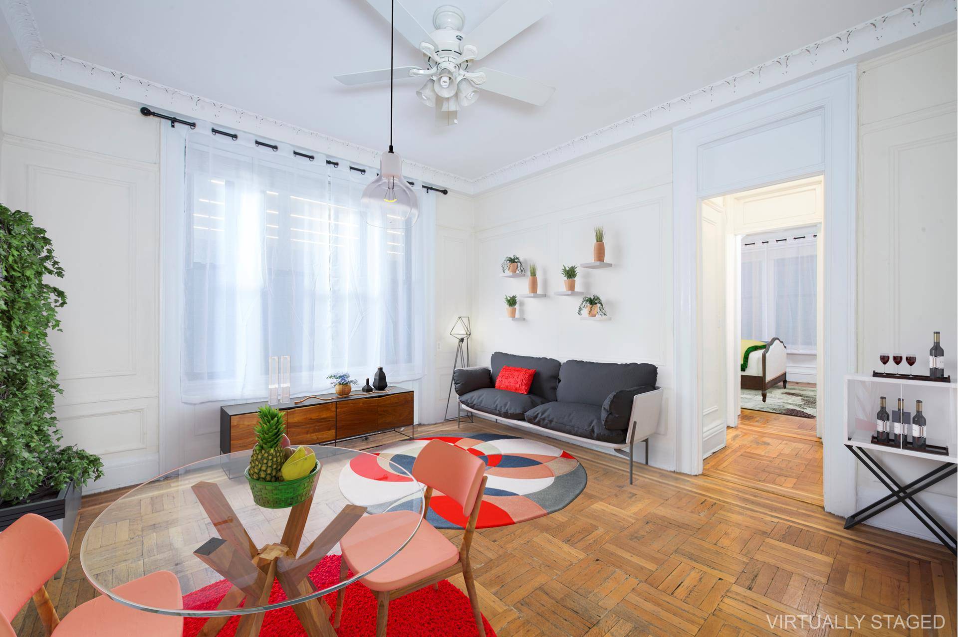Welcome to Apt. 2L at the historic Adlon, a very quiet one bedroom prewar apartment in an elegant 1912 building.
