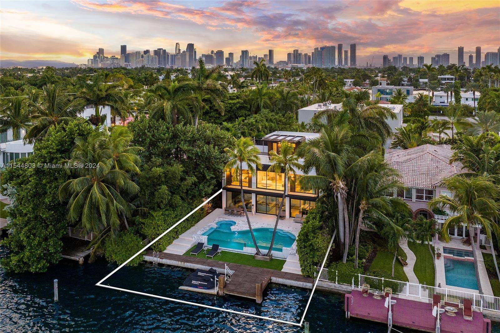 Experience the sheer bliss of thoughtful living in this contemporary masterpiece located on the Venetian Islands.