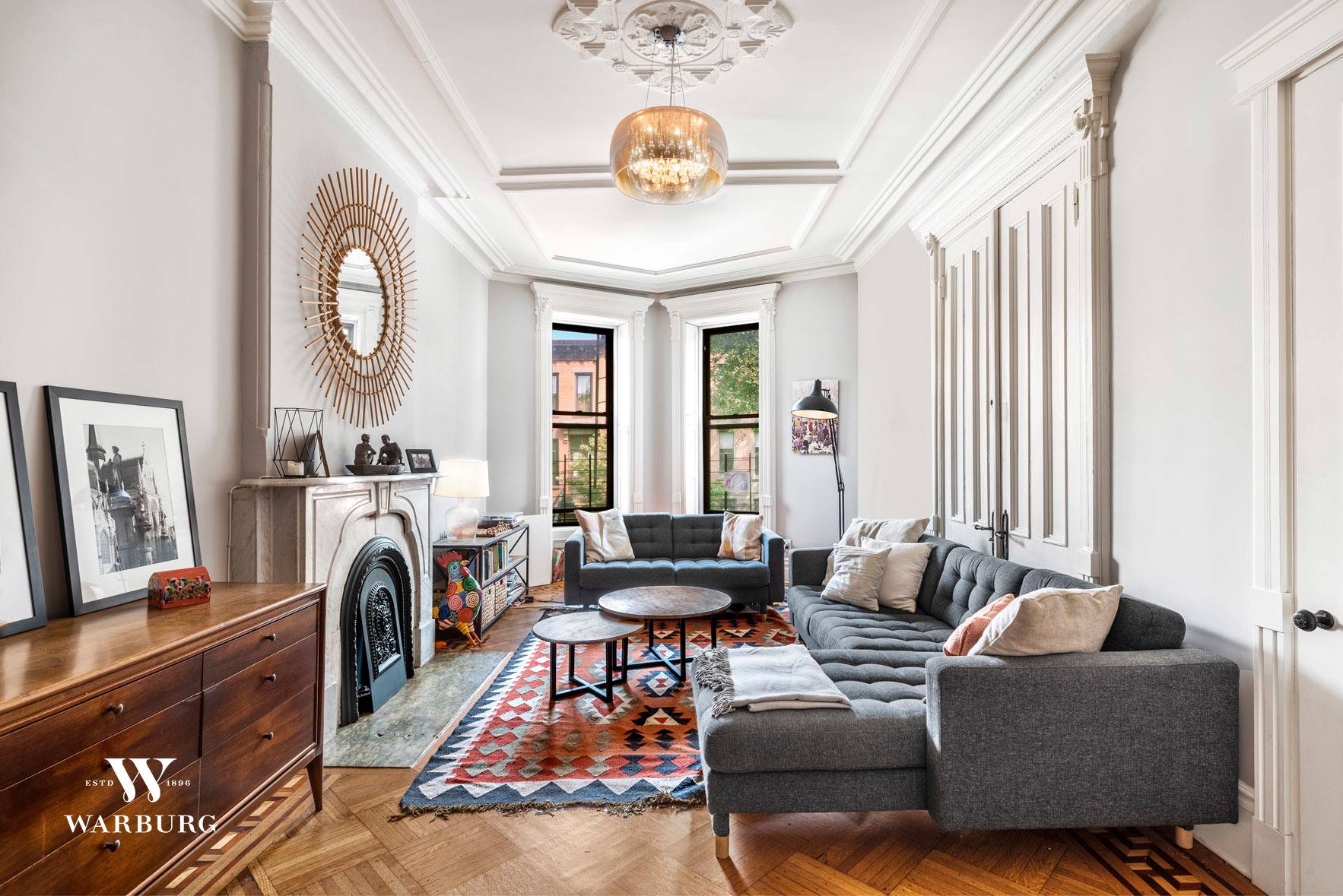 A striking Italianate brownstone set on a gorgeous, treelined Park Slope block, 408 10th Street presents prospective purchasers with a vast array of options.