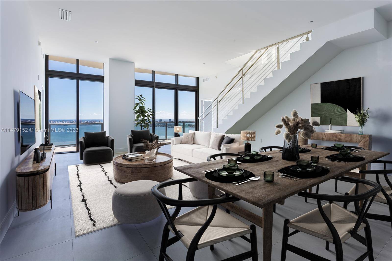 Prepare to be amazed by the breathtaking Miami views offered by this extraordinary Upper Penthouse.