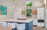 New kitchen with custom cabinets and high end appliances