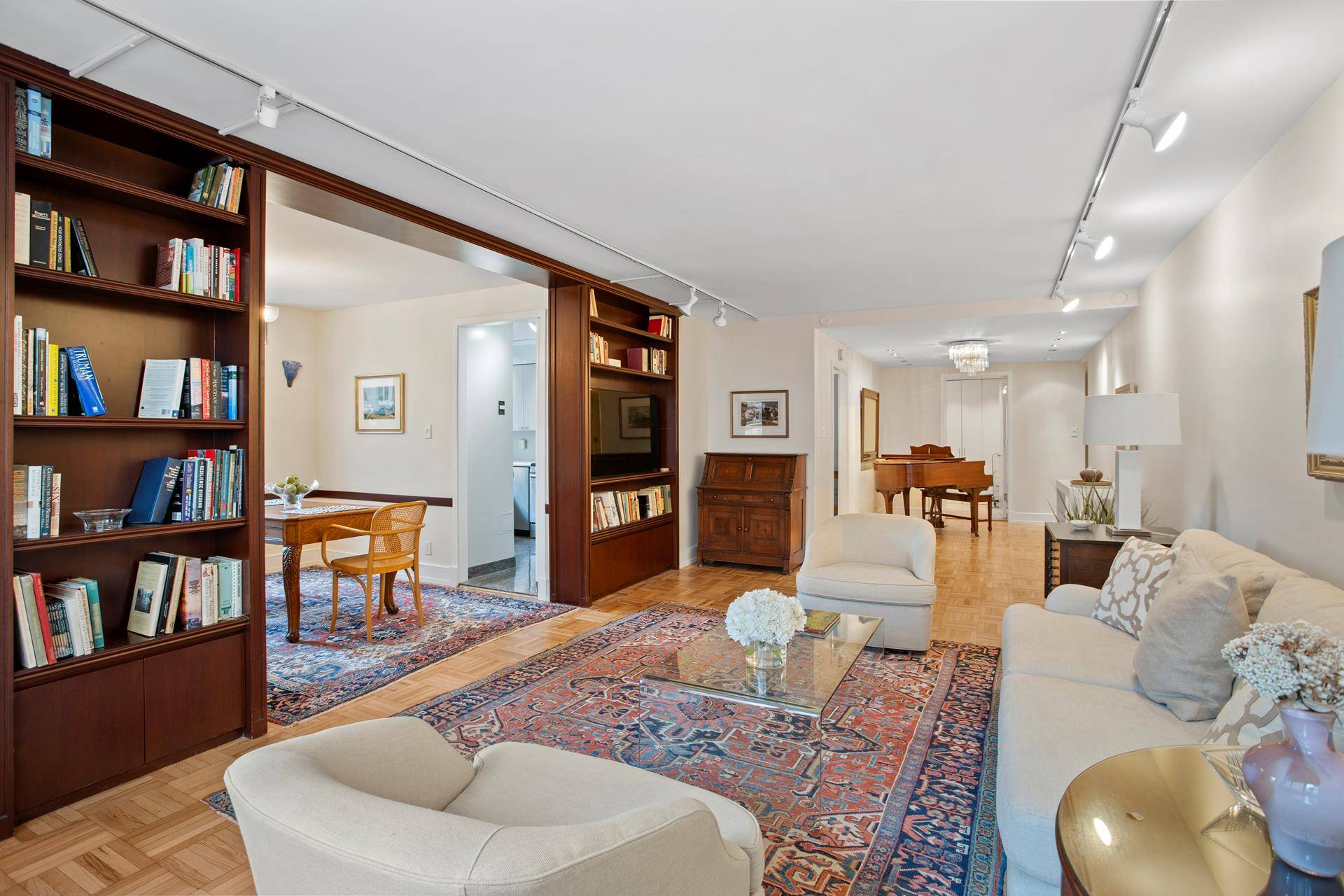 Perfect opportunity to purchase a sprawling, two bedroom, two bath home in 360 East 72nd Street one of the most prestigious and sought after coops on the Upper East Side.