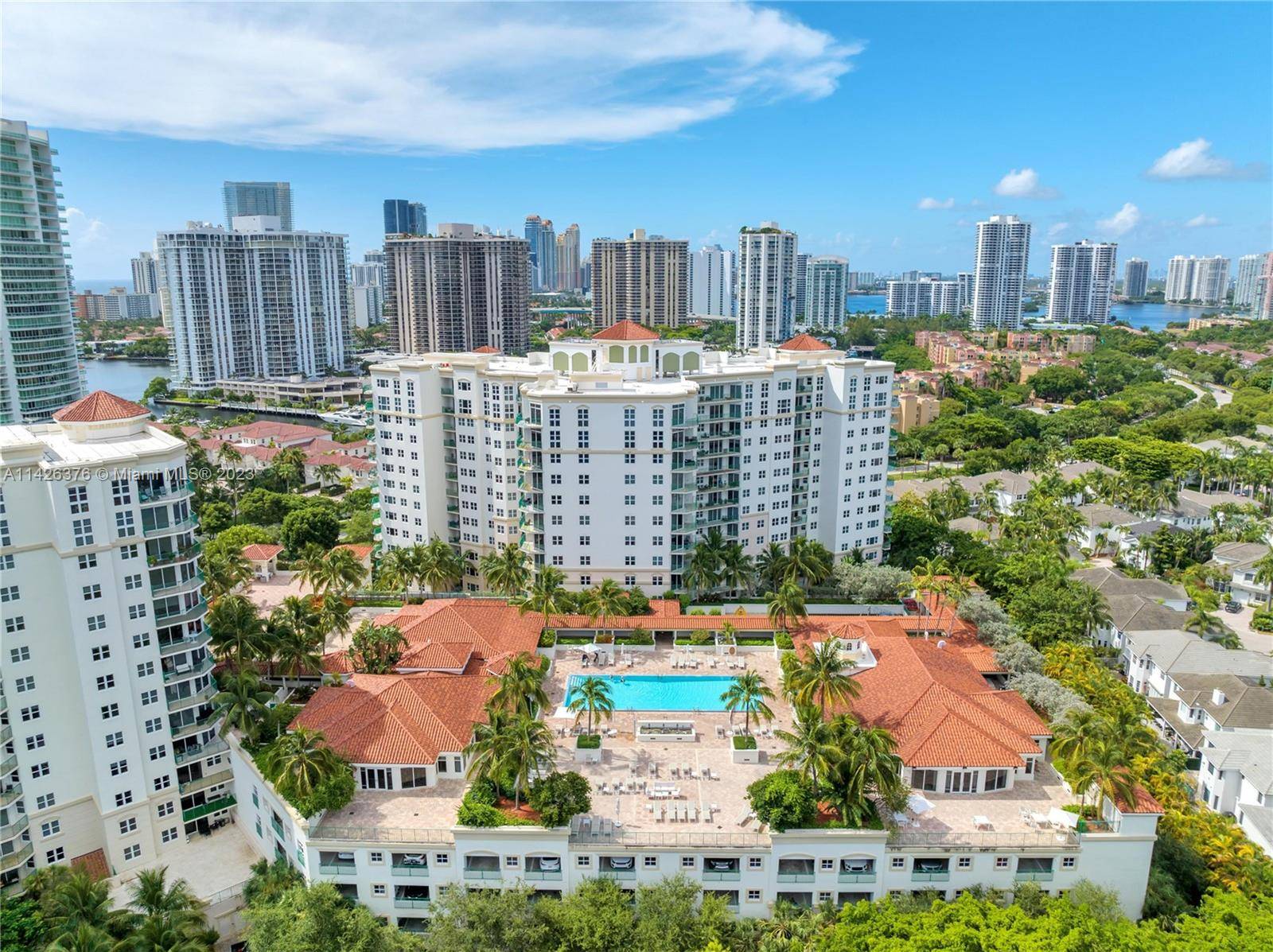 Two bedroom two bathroom apartment for sale in the luxurious resort style living of the Turnberry Condo in Aventura.