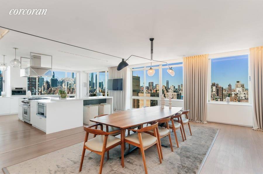 FULL FLOOR WITH VIEWS TO FLOOR YOUPerched on the 24th floor high above the Upper East Side with dramatic 360 degree views of New York City through floor to ceiling ...