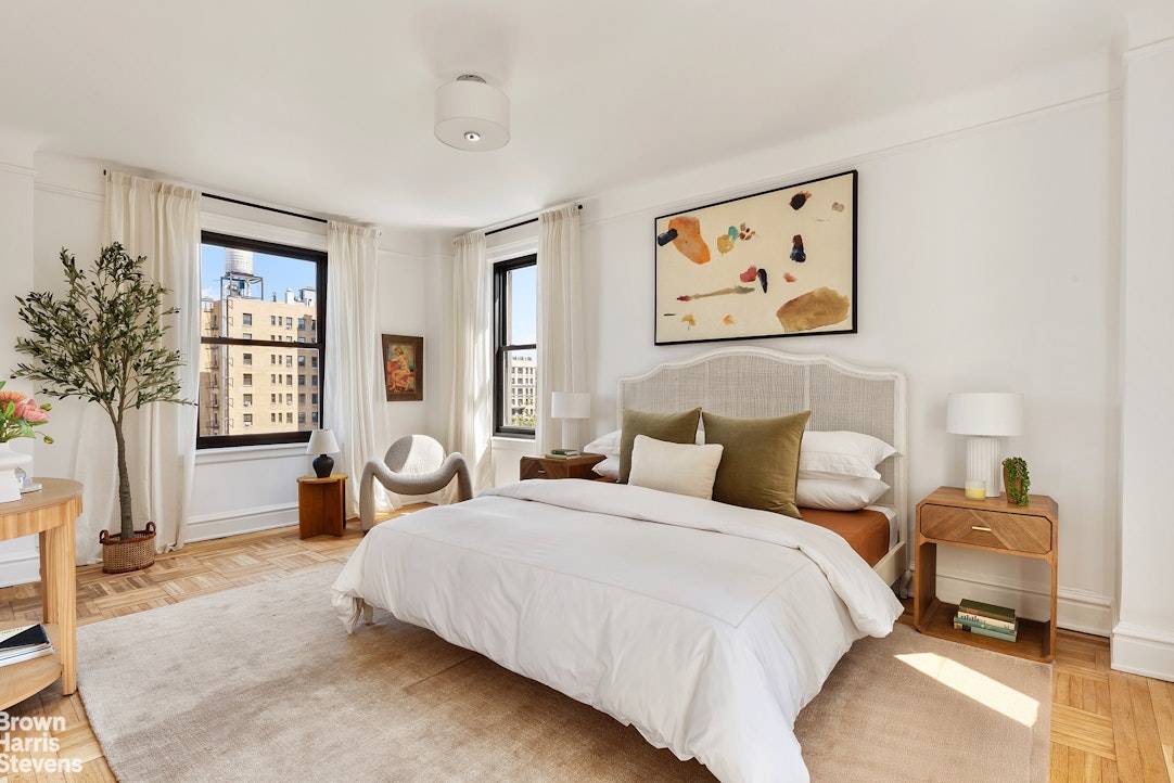 Welcome home to 11C at 315 West 106th Street a High Floor Classic Six with Exceptional Light, Hudson River Views from Every Room, and Timeless Character.