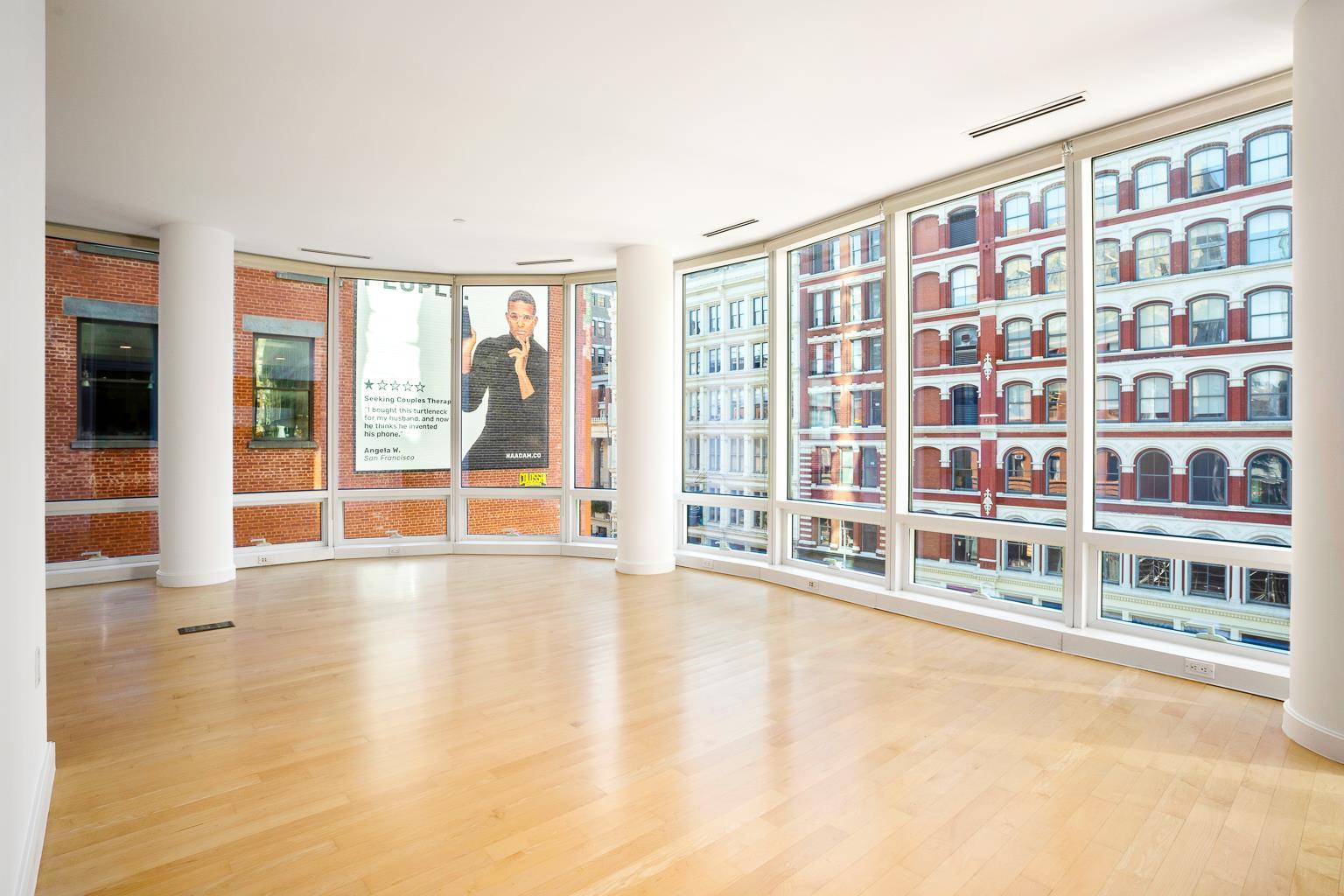 Museum quality architectural convertible 3 bedroom corner loft currently being offered for rent at the Gwathmey and Siegel designed Astor Place.