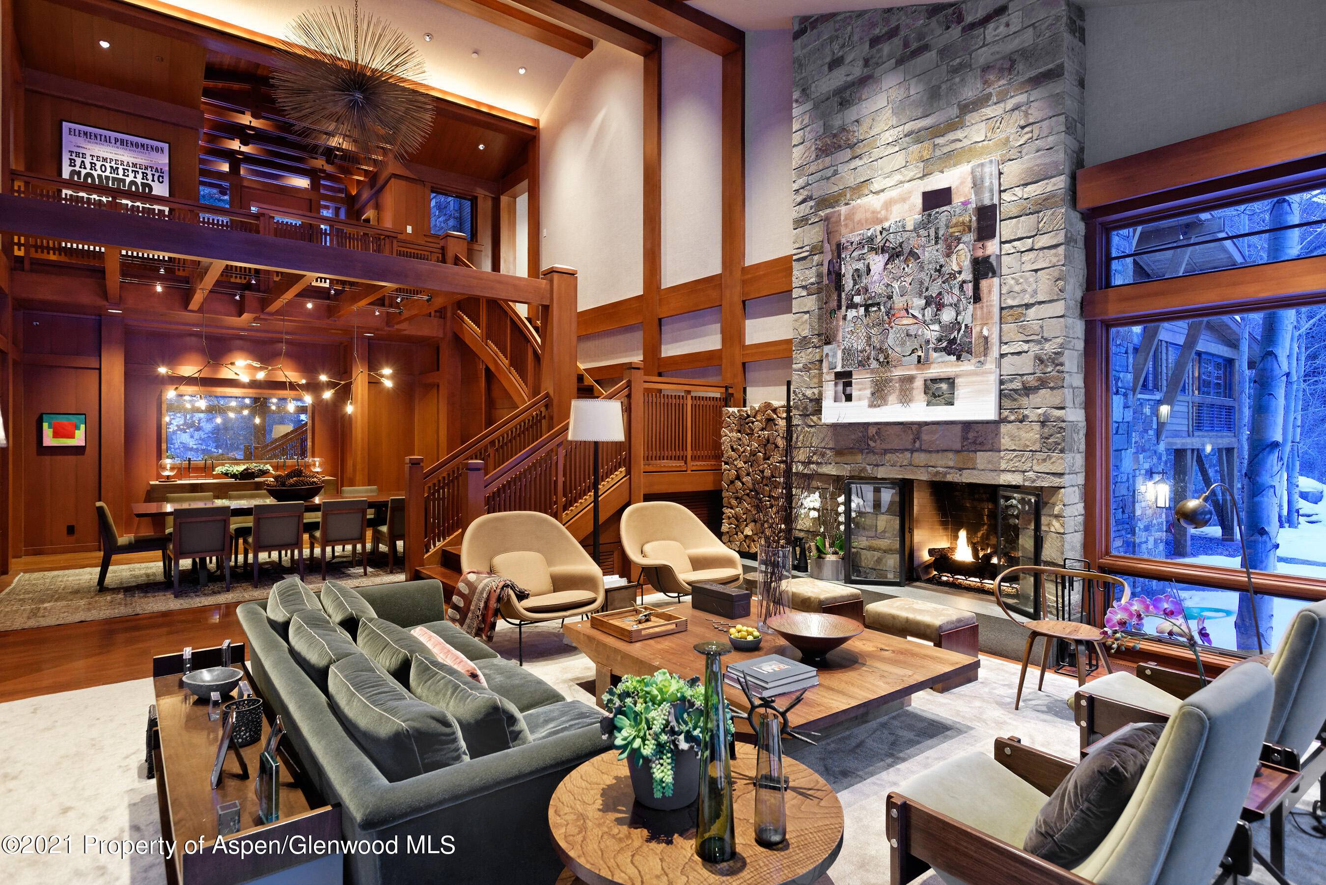 An awe inspiring private river front Aspen Estate that has it all.