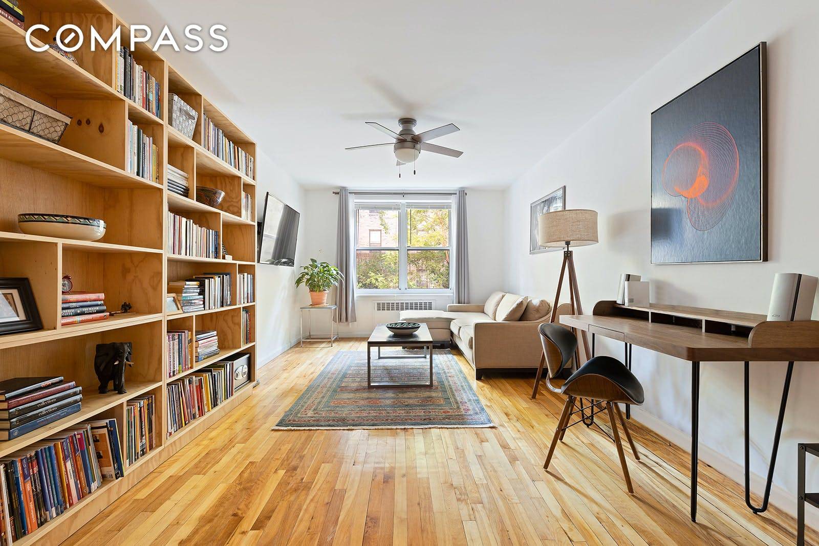 Affordable, nicely renovated 2BR 1BA apartment in Donner Gardens in historic Jackson Heights !