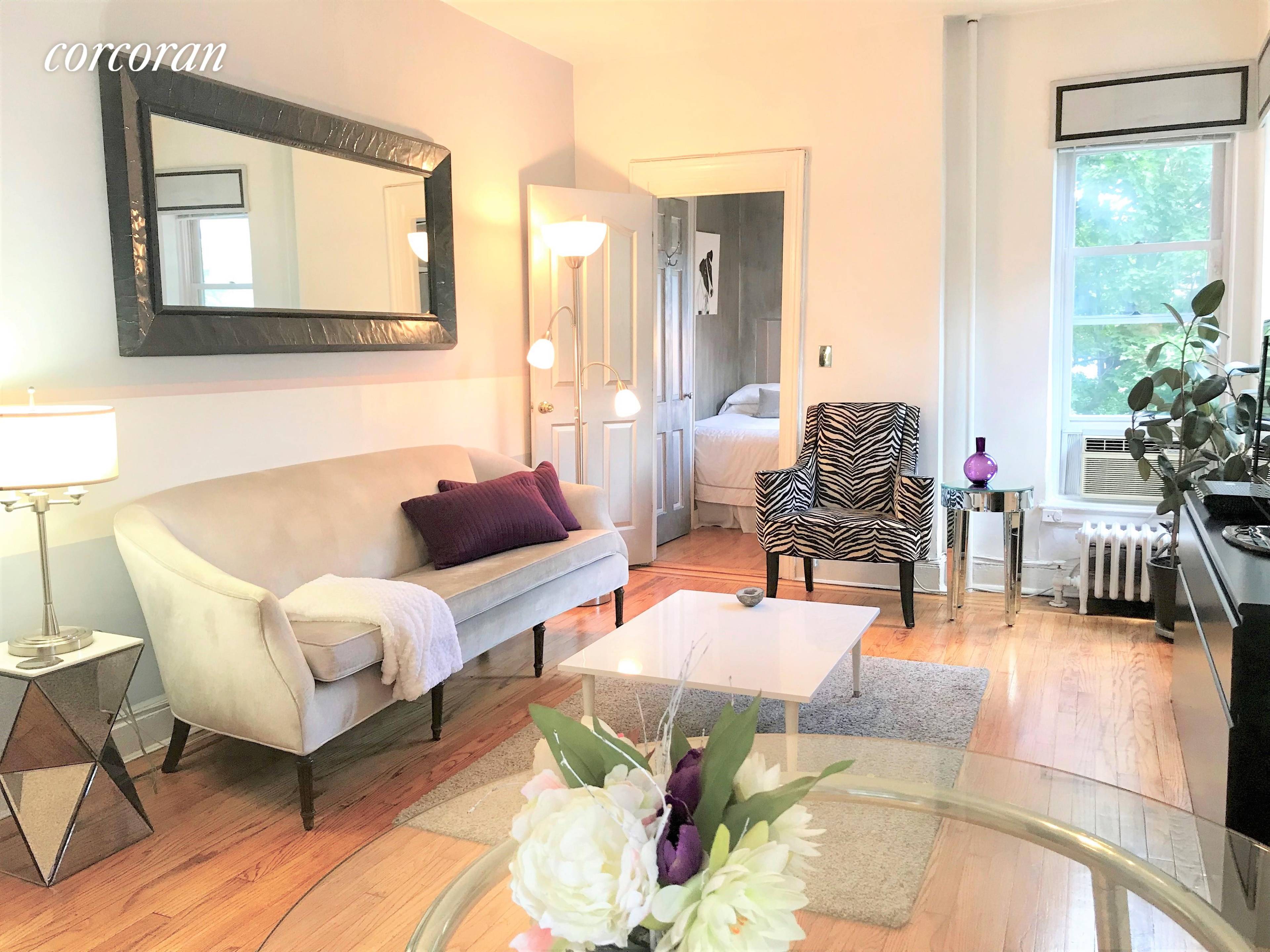 GET READY TO FALL IN LOVE with this modern and elegant 2 Bedroom luxury FURNISHED apartment in the heart of Brooklyn Heights' historic neighborhood.