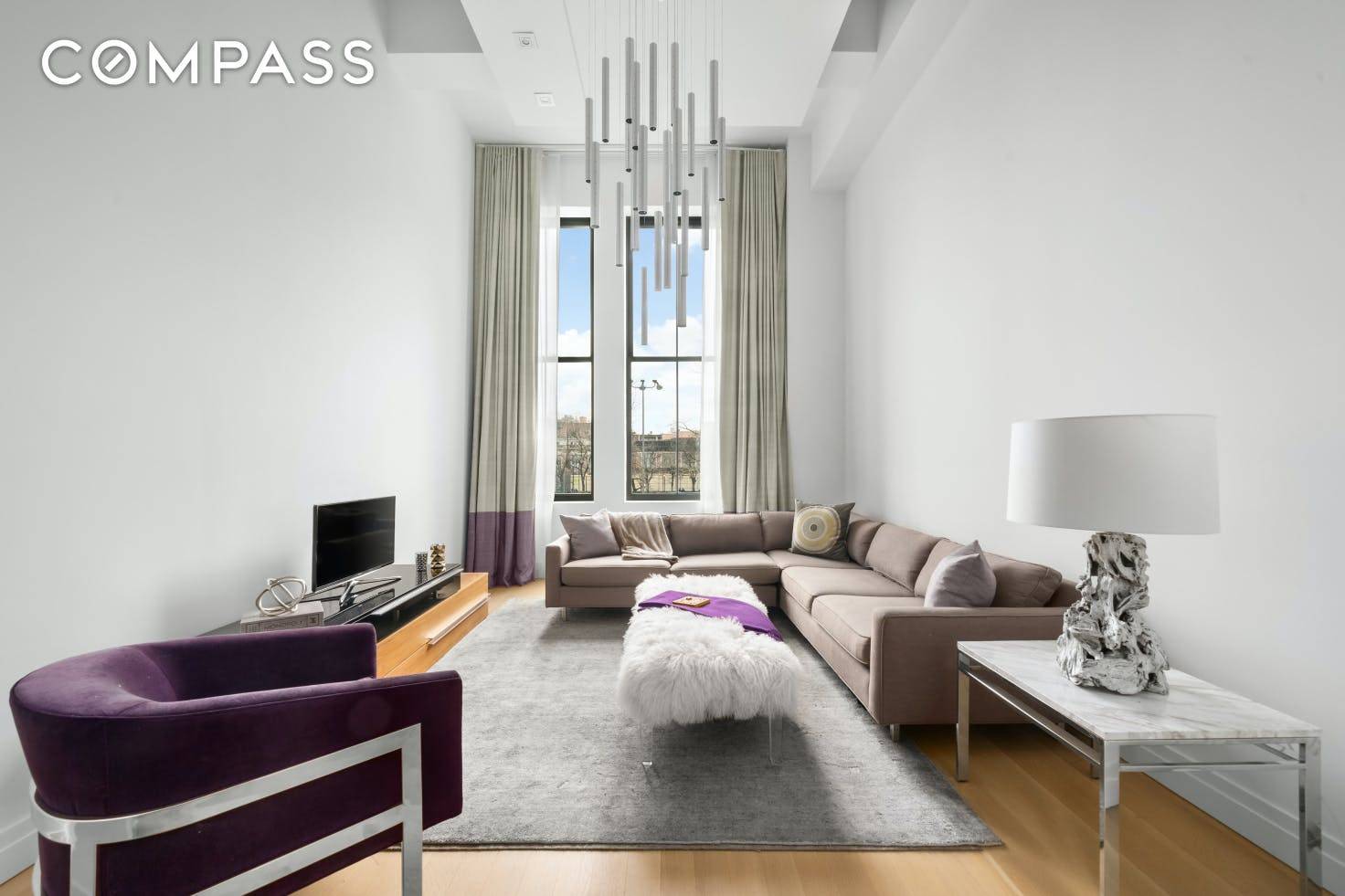 Stunning and spacious one bedroom, two bathroom West Village apartment at the iconic Printing House condominium !