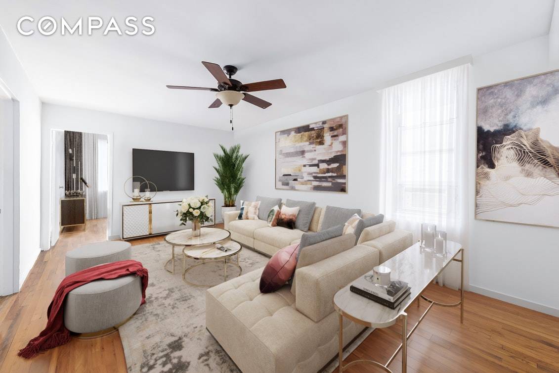 This spacious 950 square foot, 2 Bed, 1 Bath unit is located in the heart of Greenwich Village on the desirable Thompson Street.