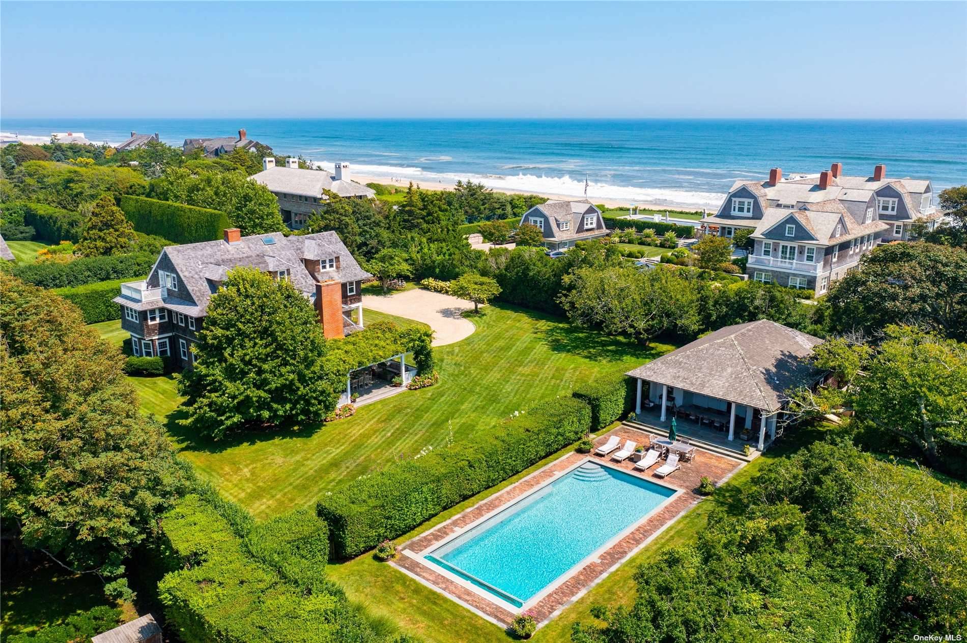OCEAN BREEZES Timeless East Hampton Estate has been recently renovated with old world charm, style, and a true Hampton flare.