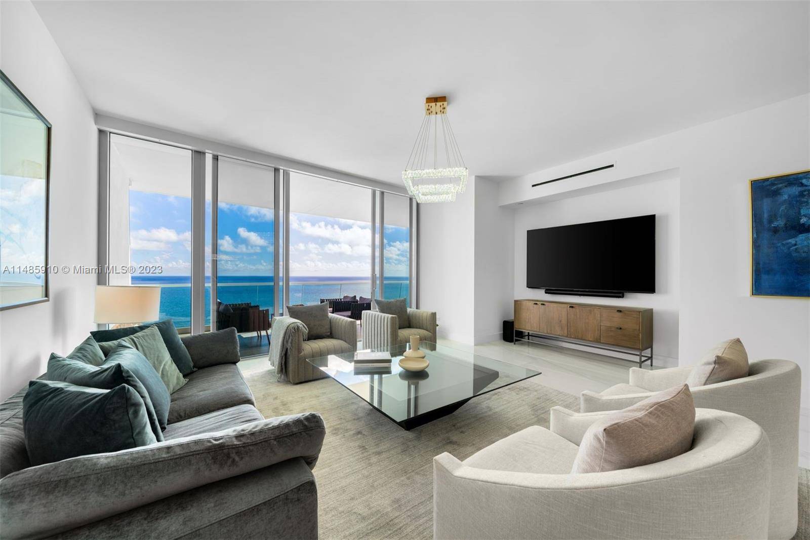 Enjoy direct, unobstructed views of the ocean and Intracoastal from this exquisite, turnkey unit at Turnberry Ocean Club.
